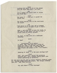 Moe Howard's 8pp. Sketch Entitled ''Stooge Material for Shipyard Follies'', With Curly, Circa 1944 With References to WWII -- Annotated by Moe on First Page -- 8.5'' x 11'', Near Fine